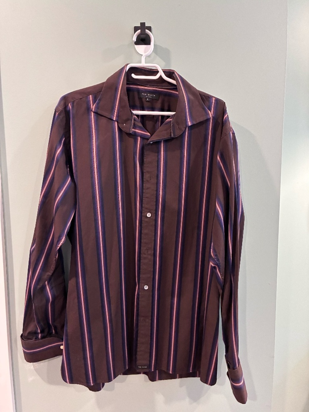 Ted Baker London 6 Cotton Collared Long Sleeve Button Down